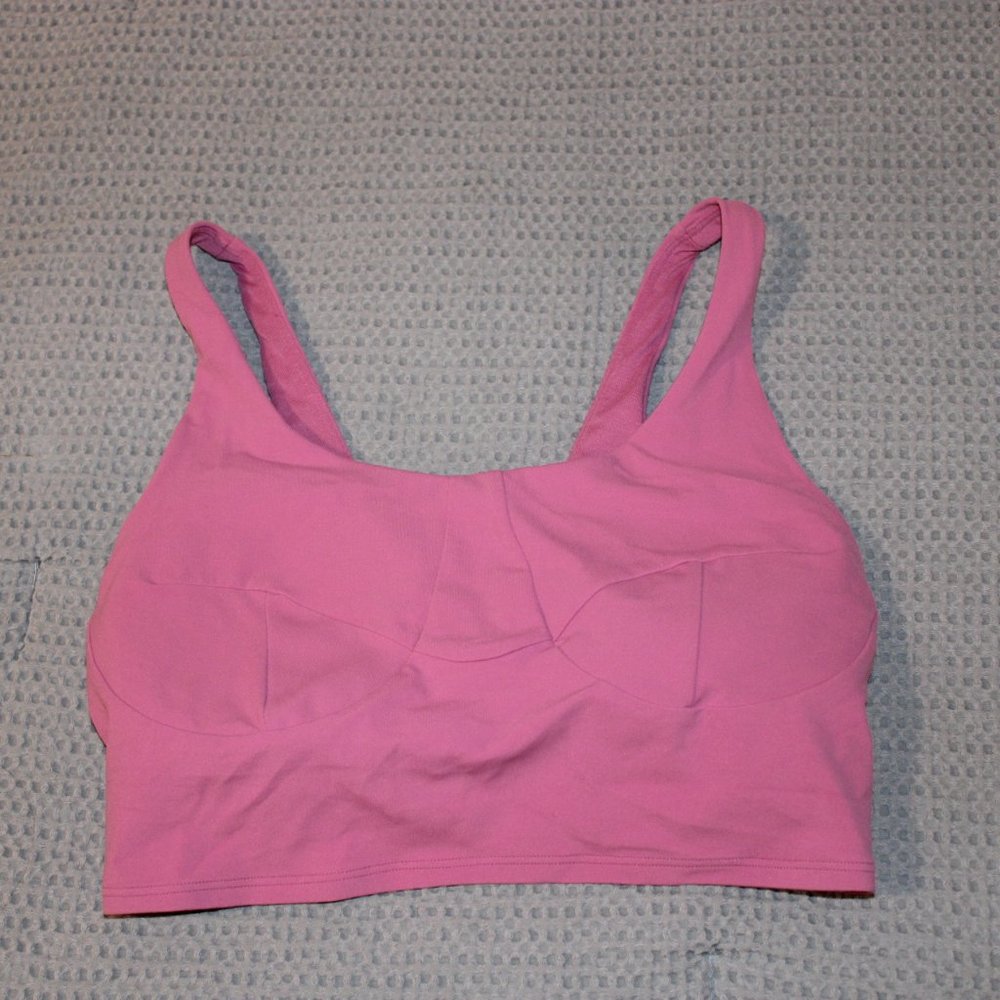 Pink Lululemon Padded Sports Bra Size 6
